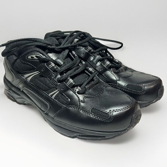 Vionic 23Walk Classic Sneaker 8.5 Wide Black On Black - Picture 1 of 12